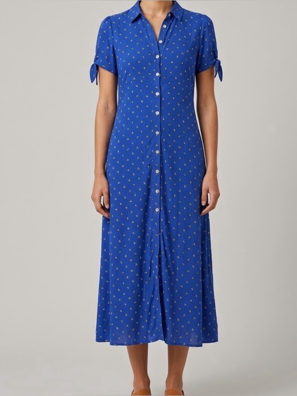 The nines by HATCH Maternity/Postpartum Blue Button-Front Maxi Dress Size Small